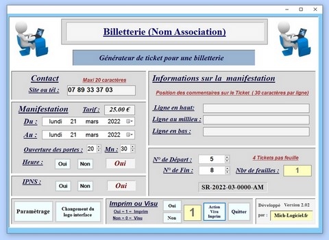 Interface Billeterie